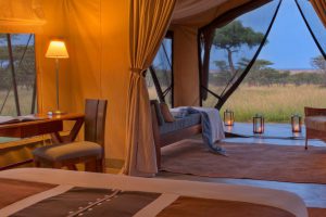 Naboisho Camp Interior Bed Naboisho Camp interior bed